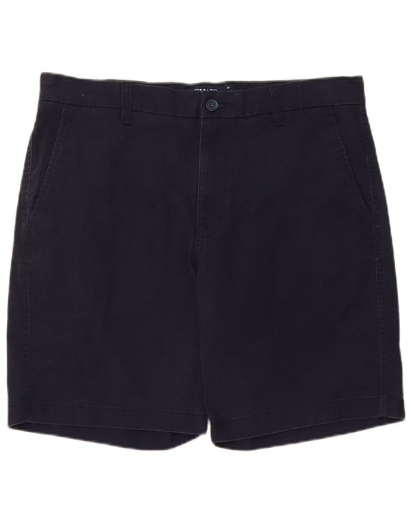Chaps Mens Chino Shorts W34 Large Navy Blue Cotton