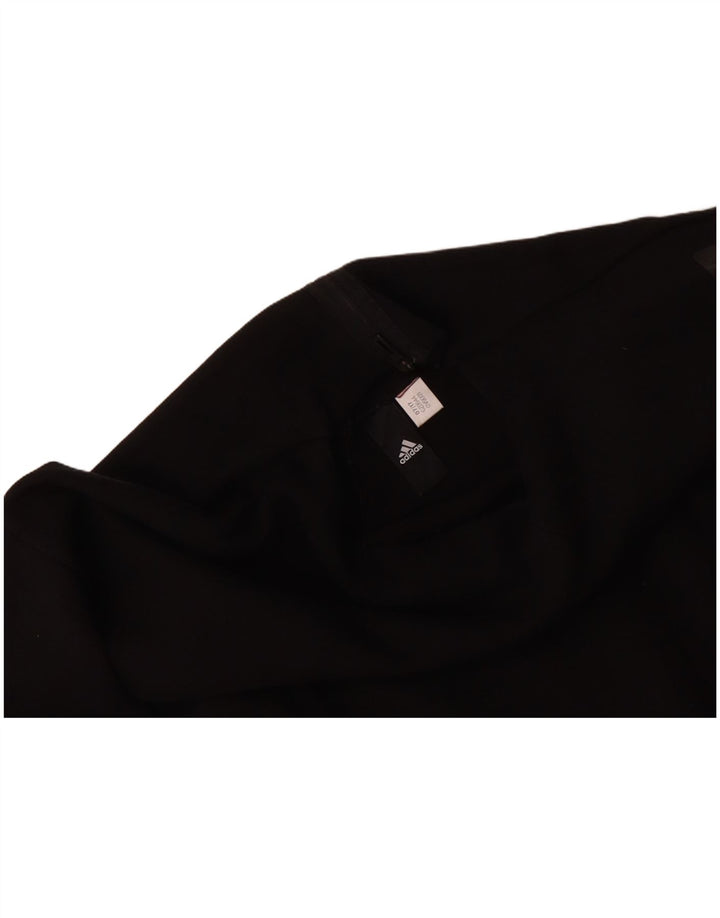 ADIDAS Womens Oversized Sweatshirt Jumper UK 14 Large Black