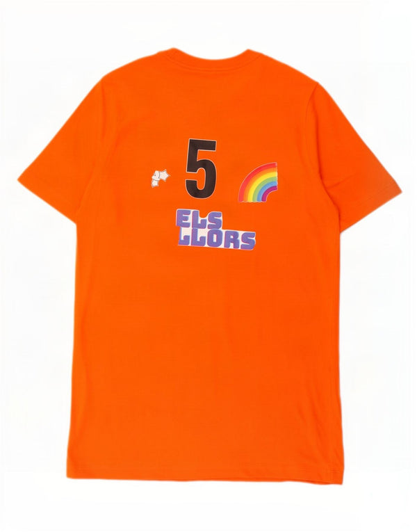 Nike Boys Graphic T-Shirt Top 13-14 Years XL Orange Cotton