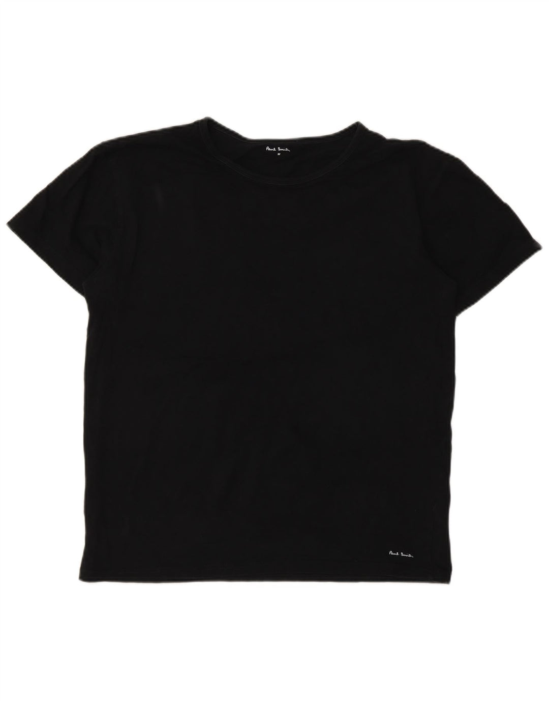 Paul Smith Womens T-Shirt Top UK 14 Medium Black Cotton