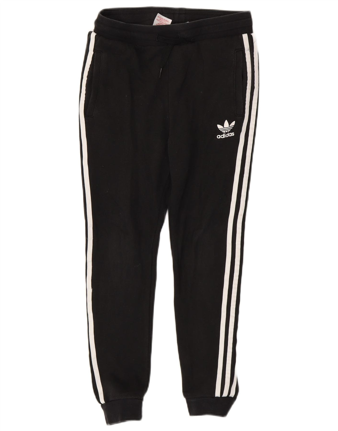 ADIDAS Boys Tracksuit Trousers Joggers 11-12 Years Black Cotton