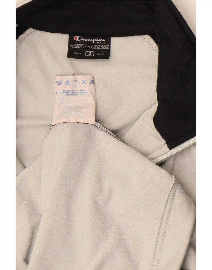 Champion Mens Tracksuit Top Jacket Small Grey Colourblock Polyester