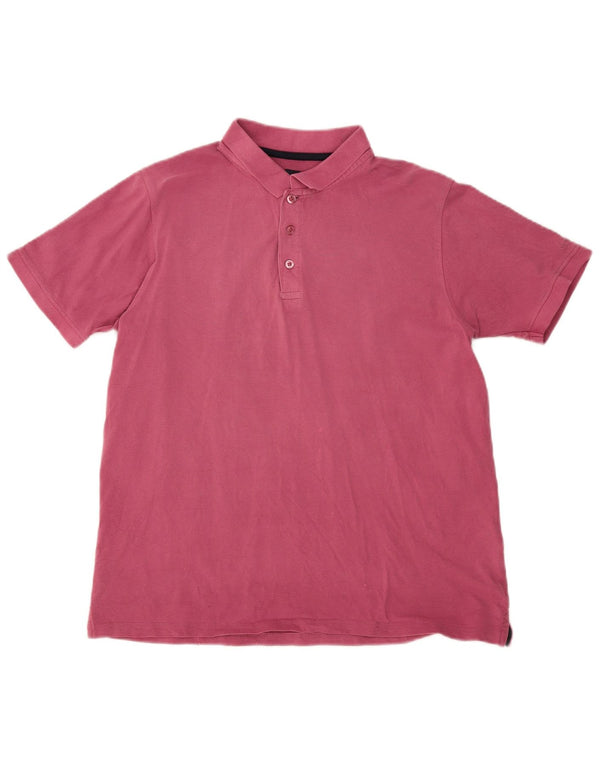 James Pringle Mens Polo Shirt Medium Pink