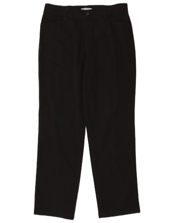 Lee Womens High Waist Relaxed Fit Casual Trousers US 14 XL W34 L32 Black