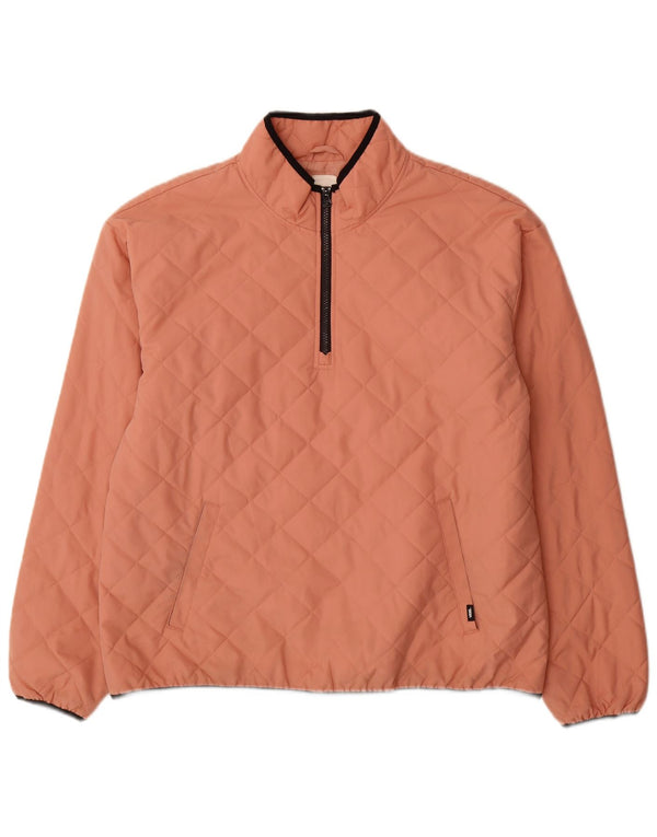 Vans Womens Pullover Quilted Jacket UK 42 XL Pink Polyester