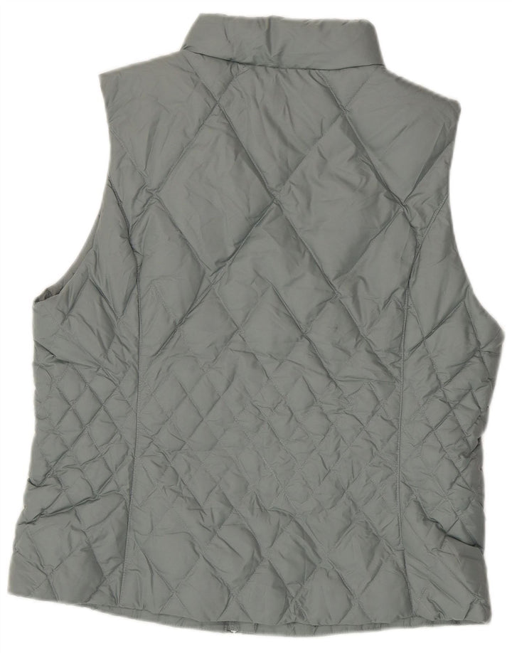 Eddie Bauer Womens Padded Gilet UK 16 Large Blue Polyester