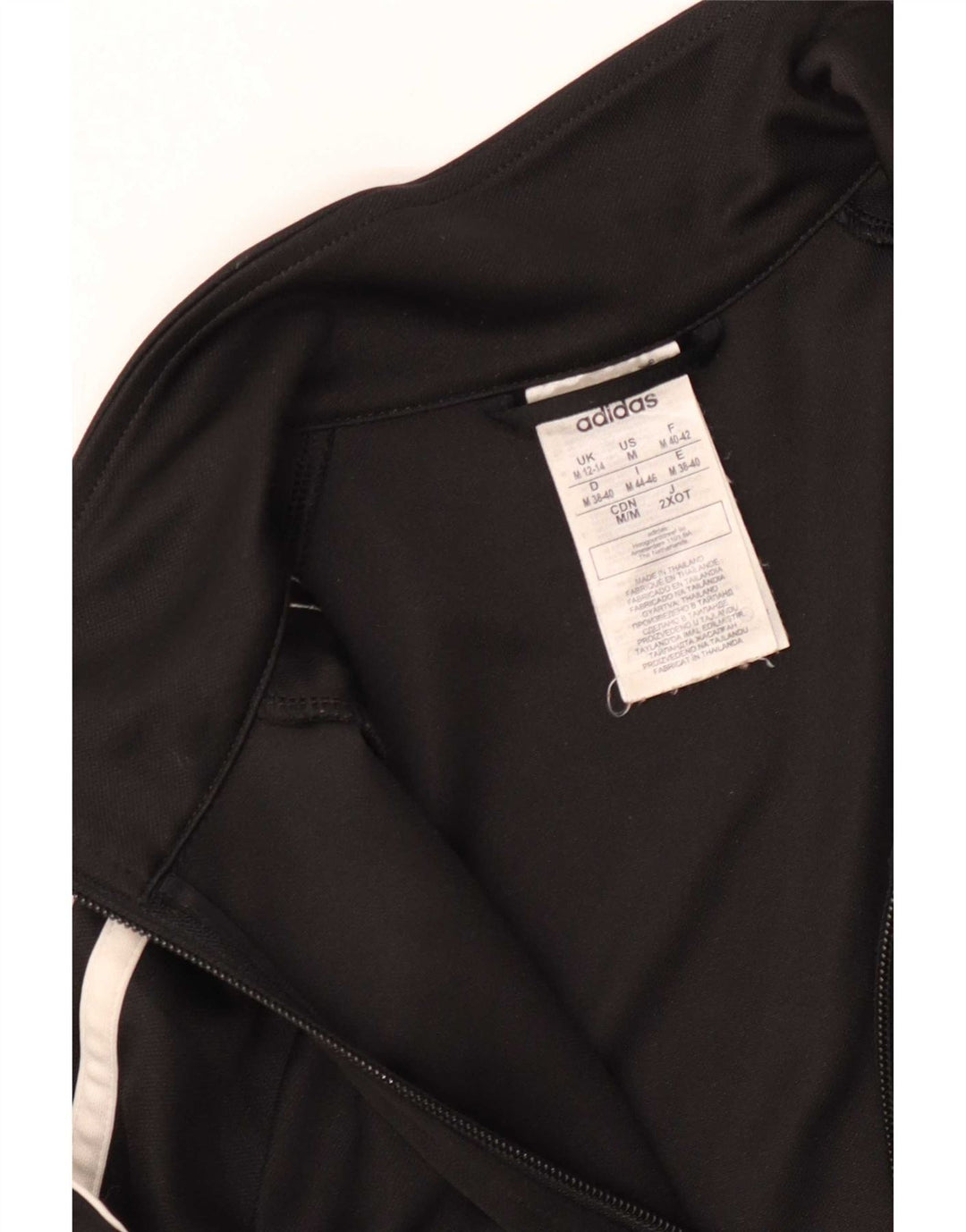 Adidas Womens Tracksuit Top Jacket UK 12/14 Medium Black Polyester