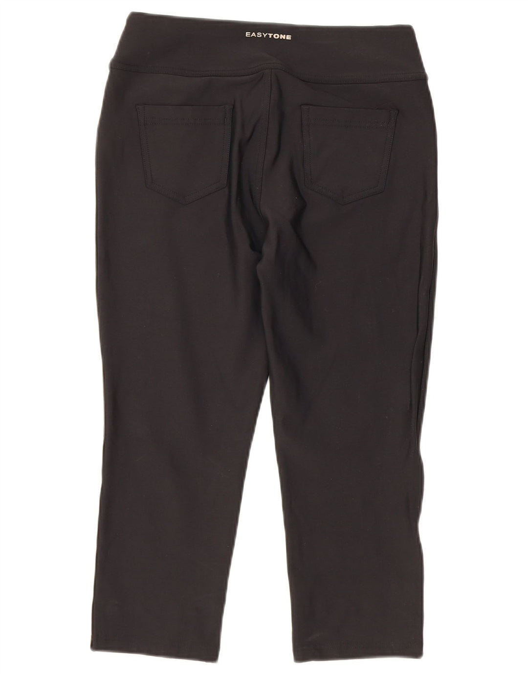 Reebok Womens Capri Trousers W28 L19 Black Nylon