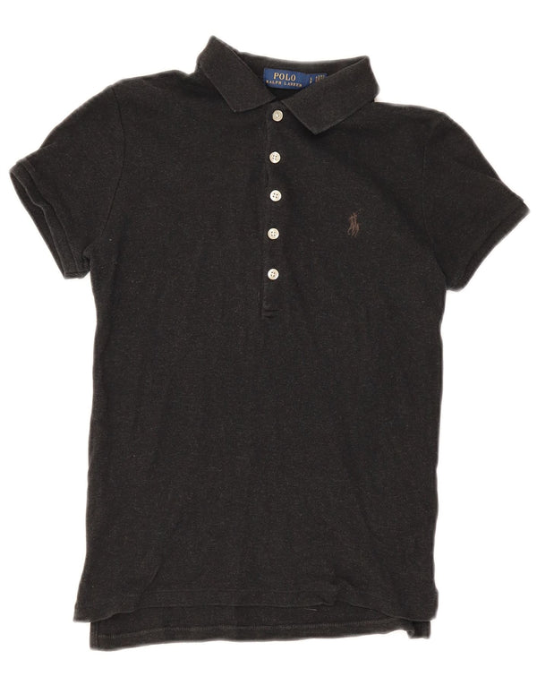 Polo Ralph Lauren Boys Polo Shirt 7-8 Years Small Grey Cotton