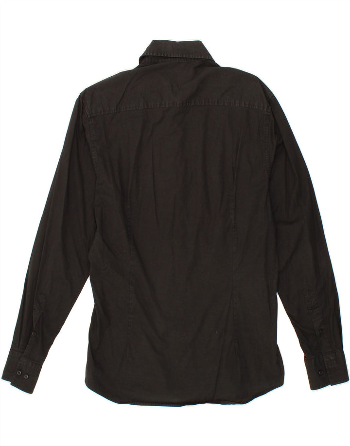 CHARRO Mens Shirt Large Black Cotton Vintage Charro and Second-Hand Charro from Messina Hembry 