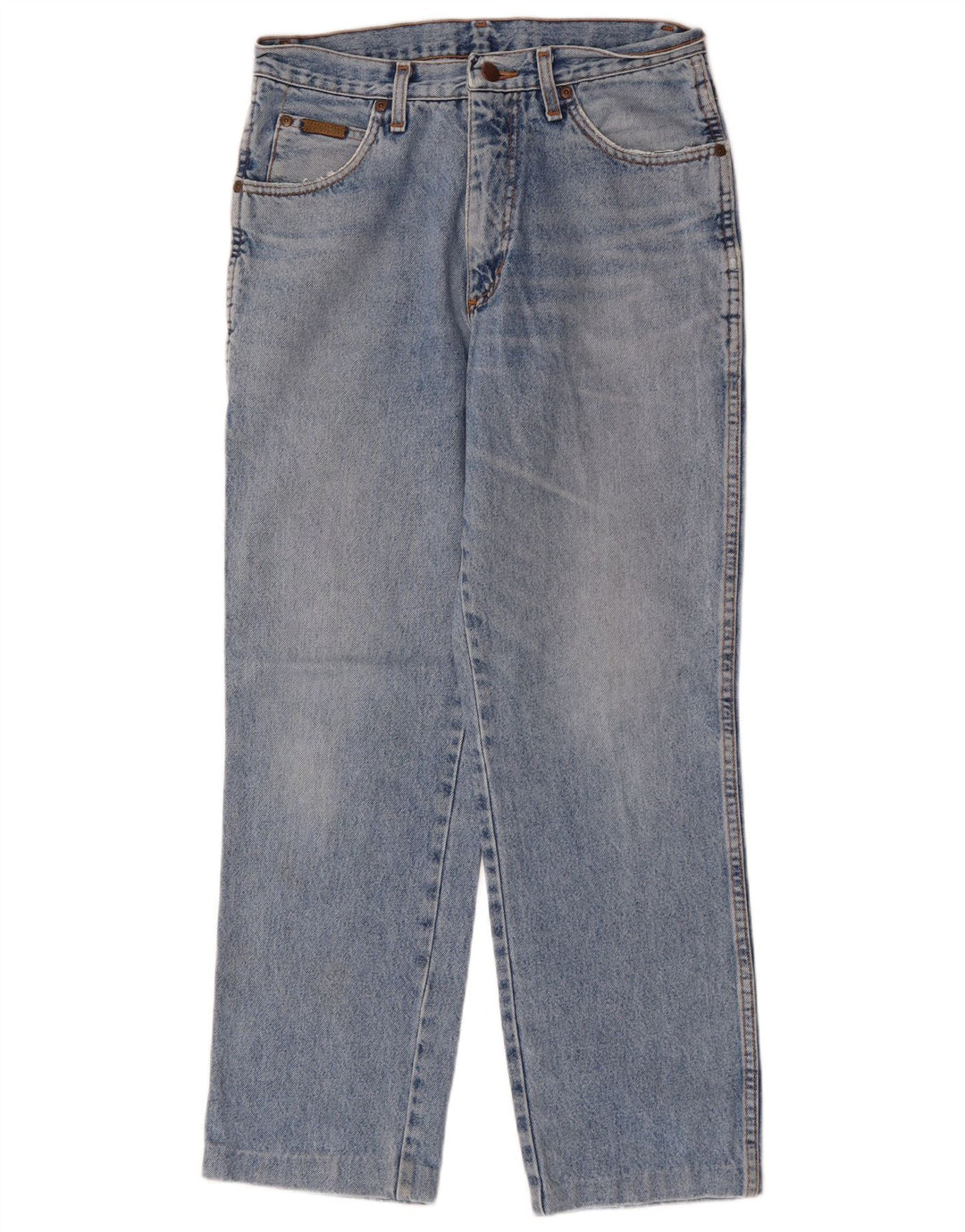 WRANGLER Mens Oregon Straight Jeans W31 L32 Blue Cotton