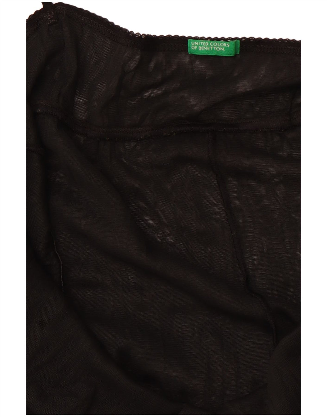 BENETTON Womens Cami Top UK 12 Medium Black