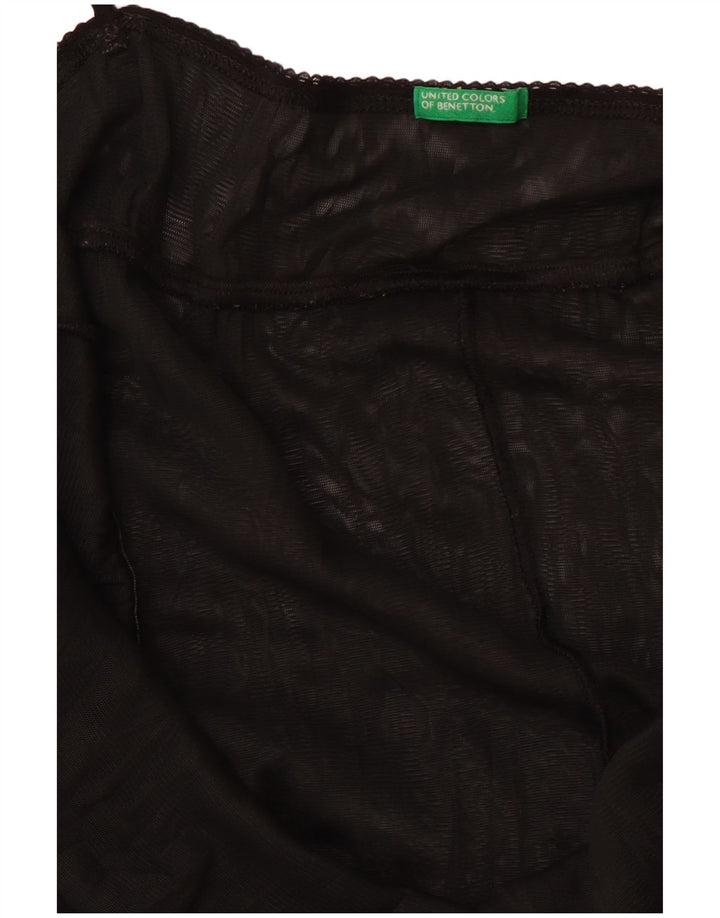 BENETTON Womens Cami Top UK 12 Medium Black