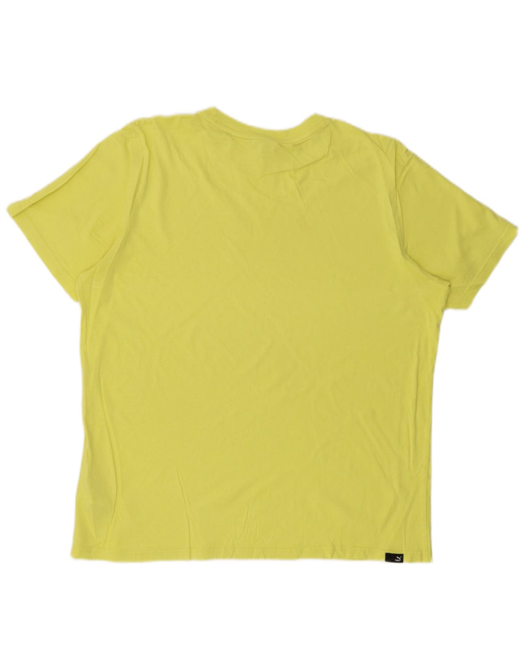 PUMA Mens Graphic T-Shirt Top Large Yellow