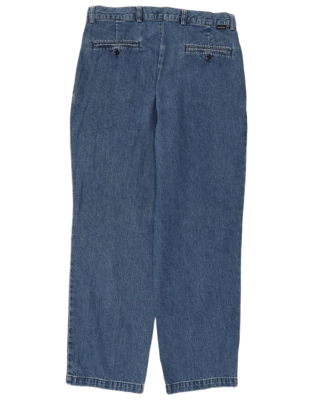 Dockers Womens Classic Fit Straight Jeans W34 L30 Blue Cotton