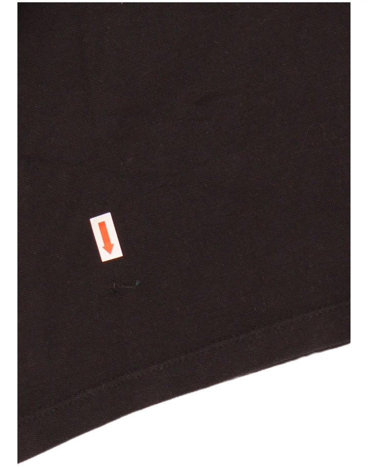 LEE Mens Polo Shirt Medium Black Cotton