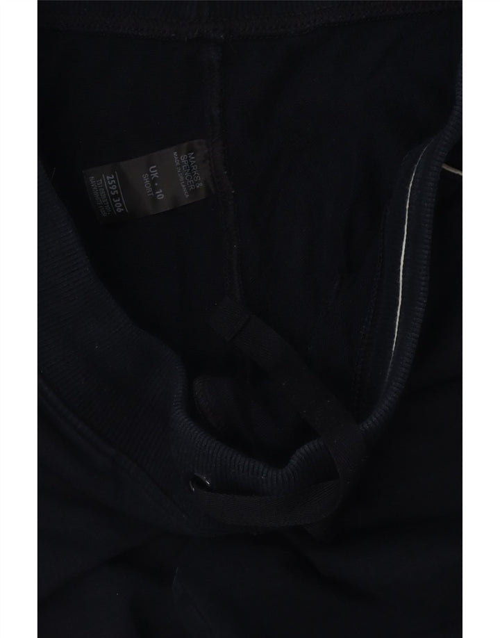 MARKS & SPENCER Womens Tracksuit Trousers UK 10 Small Navy Blue