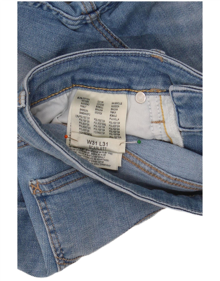 LEE Womens Scarlett Skinny Jeans W31 L31 Blue Cotton