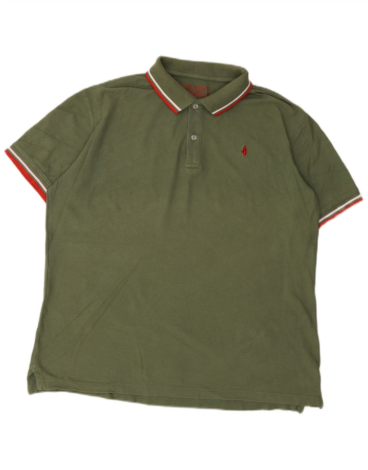 Marlboro Classics Mens Polo Shirt XL Khaki