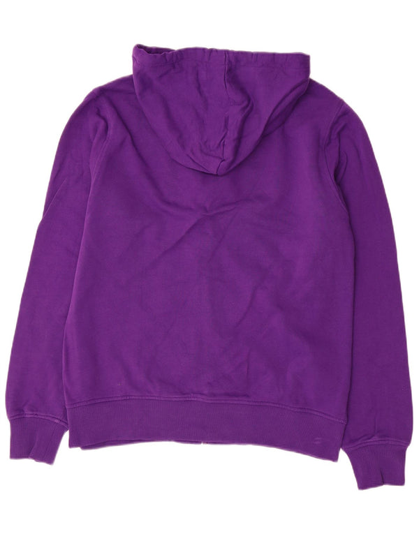 KAPPA Mens Zip Hoodie Sweater Medium Purple Cotton