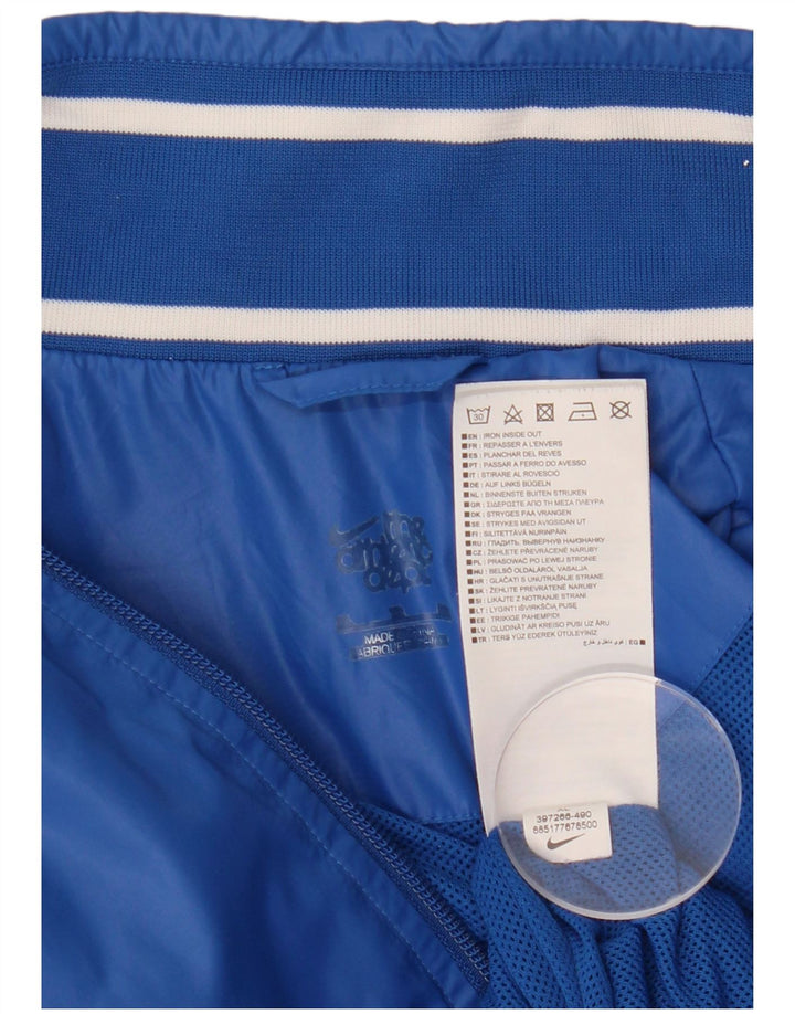 NIKE Mens Graphic Tracksuit Top Jacket XL Blue Nylon