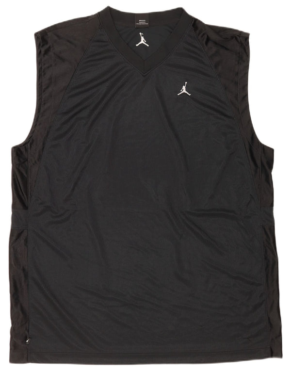 Jordan Mens Vest Top UK 47/48 2XL Black Polyester