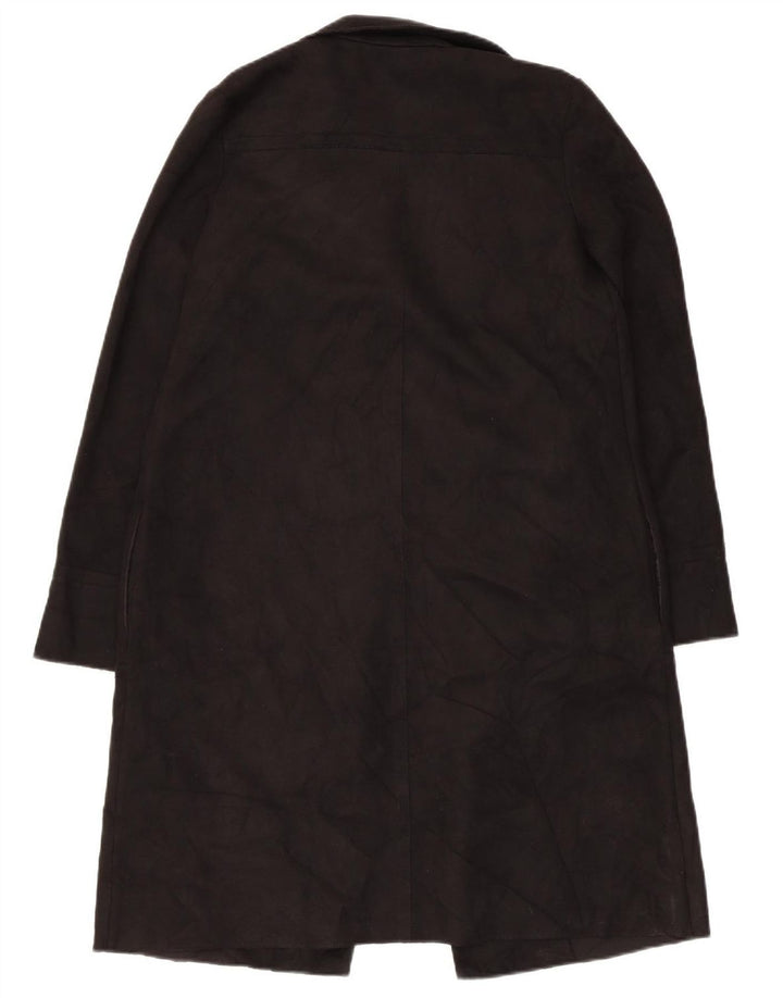 Zara Womens Open Overcoat UK 6 XS Black