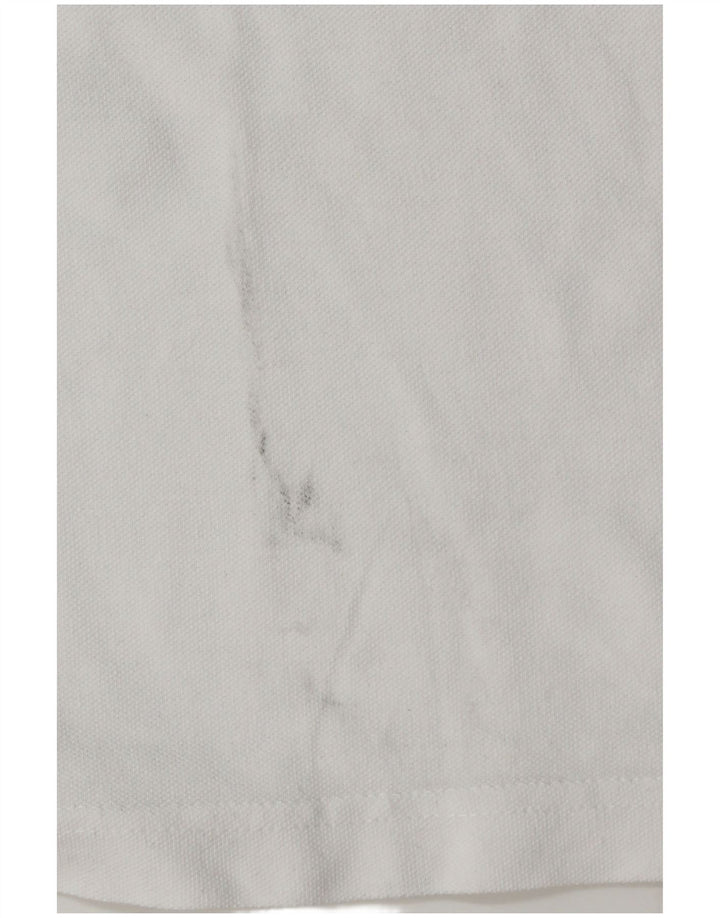 KAPPA Mens Polo Shirt Large White Cotton