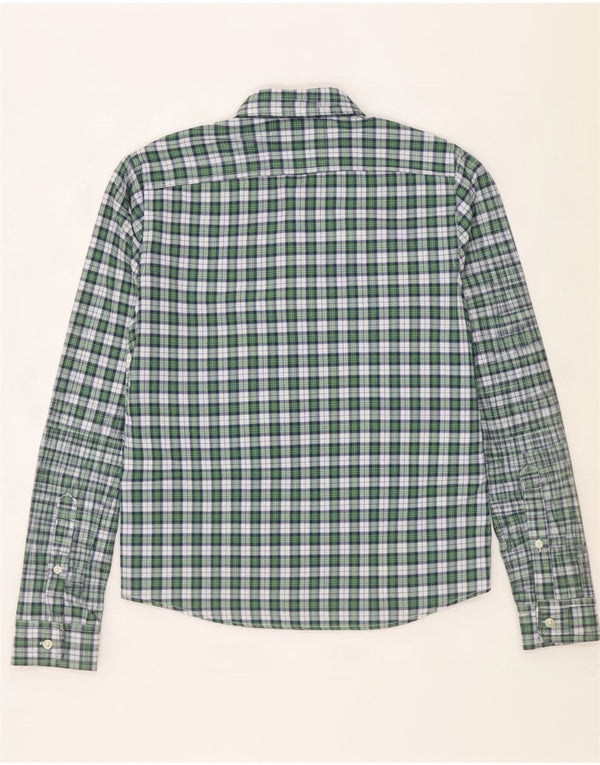 Abercrombie & Fitch Boys Shirt 9-10 Years Large Green Check Cotton