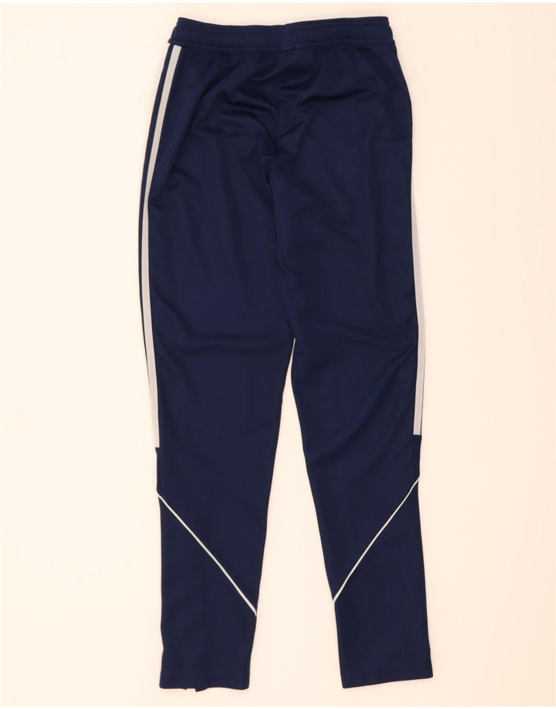 ADIDAS Boys Tracksuit Trousers 13-14 Years  Navy Blue Polyester Vintage Adidas and Second-Hand Adidas from Messina Hembry 