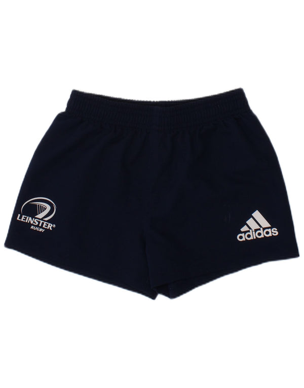 ADIDAS Boys Leinster Rugby Sport Shorts 5-6 Years Navy Blue Polyester