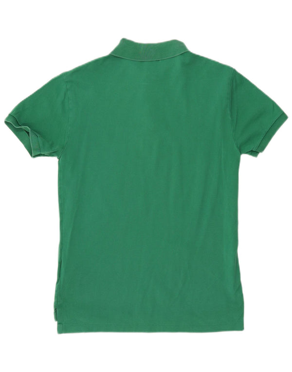 POLO RALPH LAUREN Mens Slim Fit Polo Shirt Small Green Cotton