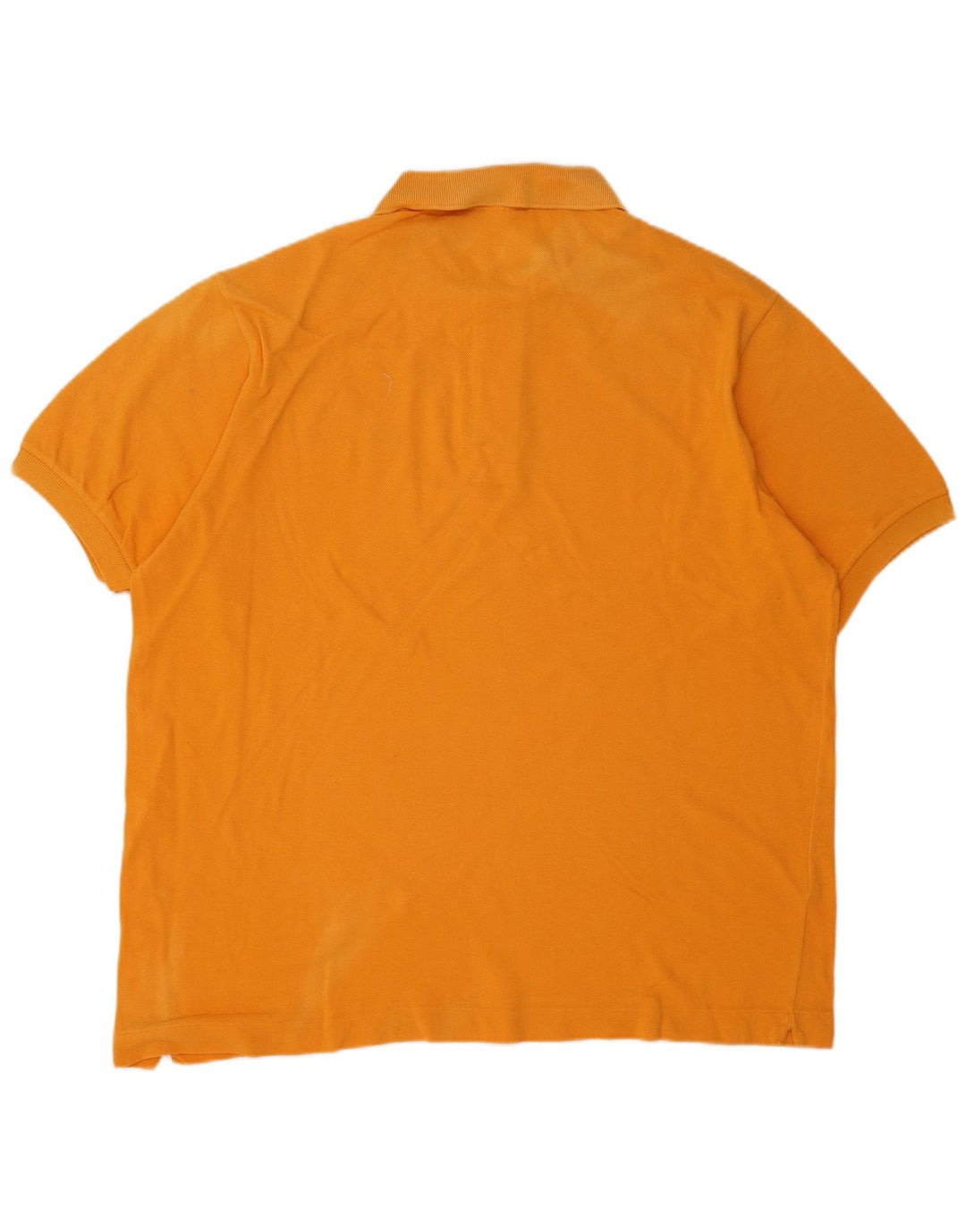 Lacoste Mens Polo Shirt Size 6 XL Orange Cotton
