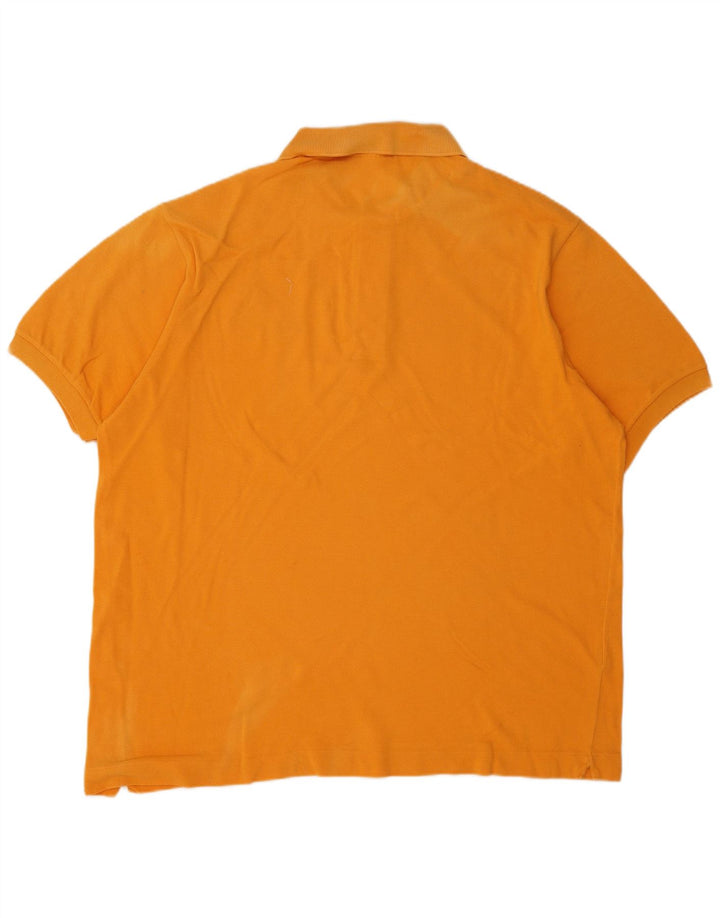 Lacoste Mens Polo Shirt Size 6 XL Orange Cotton