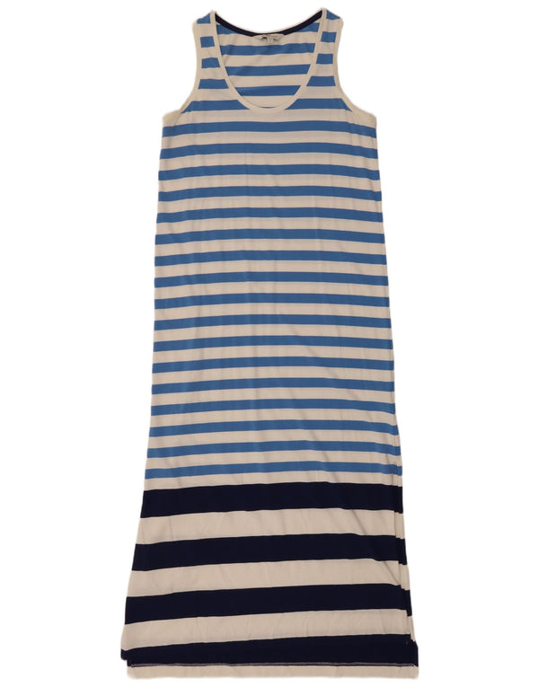 VINEYARD VINES Womens Sleeveless T-Shirt Dress UK 10 Small Blue Striped