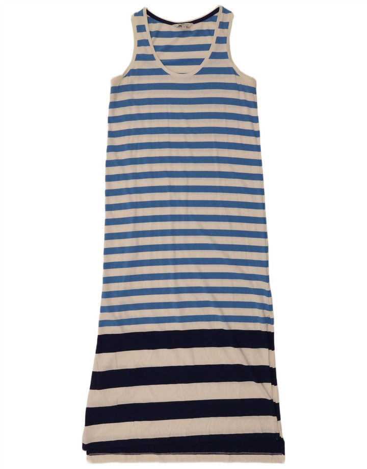 VINEYARD VINES Womens Sleeveless T-Shirt Dress UK 10 Small Blue Striped