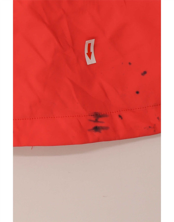 Marks & Spencer Womens Hooded Oversized Rain Jacket UK 8 Small Orange