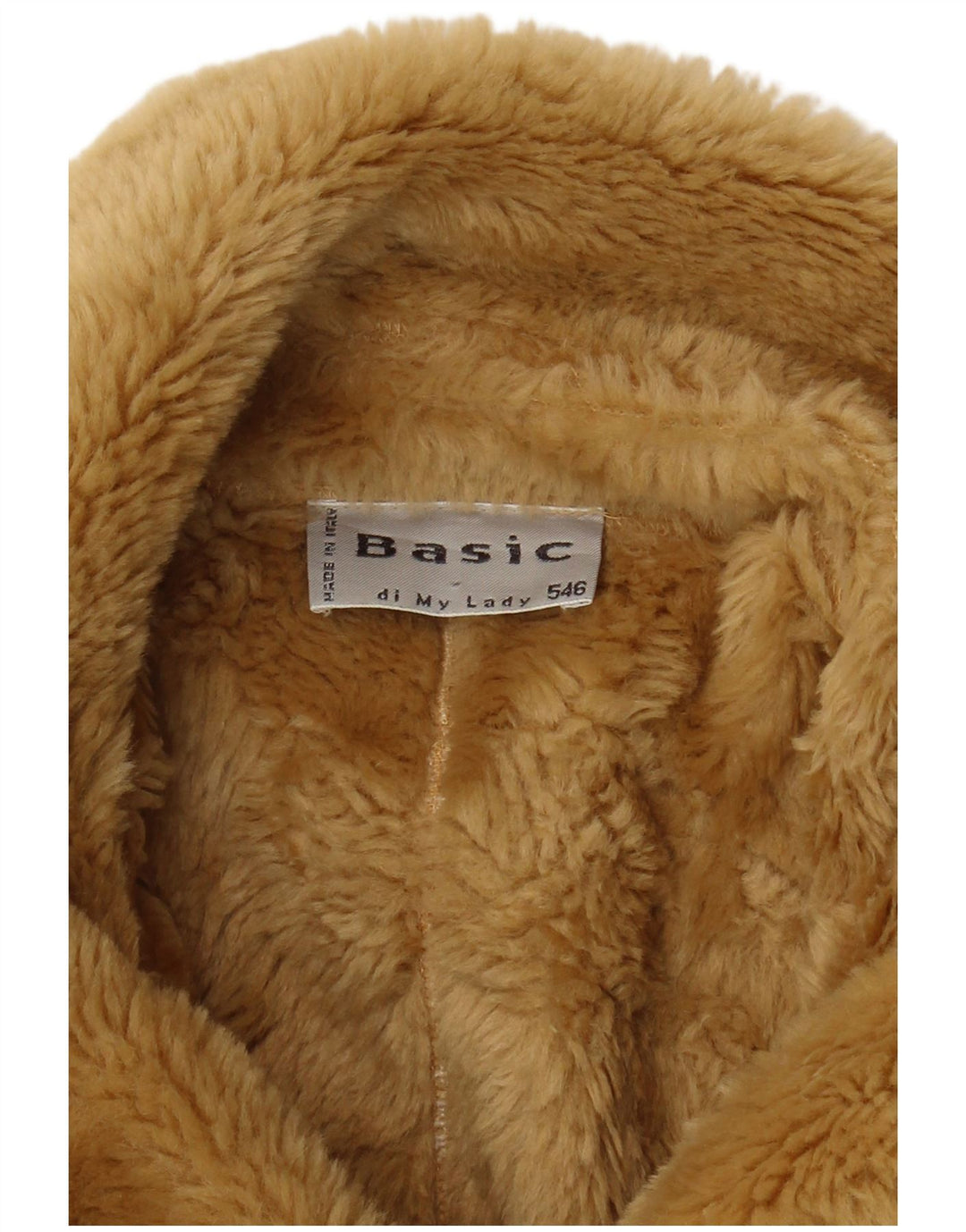 Basic Womens Sherpa Jacket UK 18 XL Beige