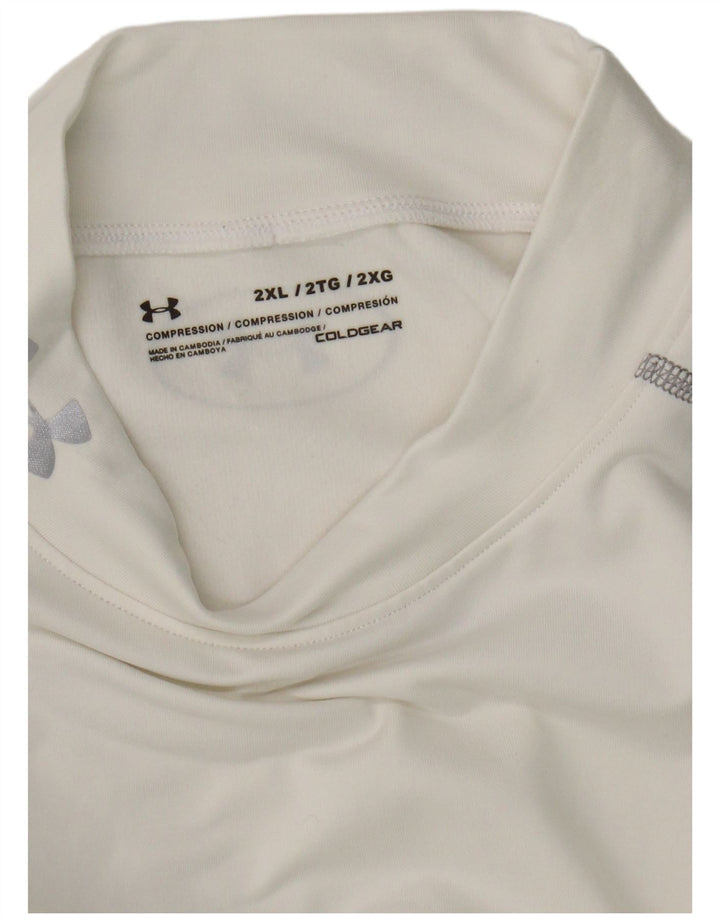 Under Armour Mens Cold Gear Top Long Sleeve 2XL White