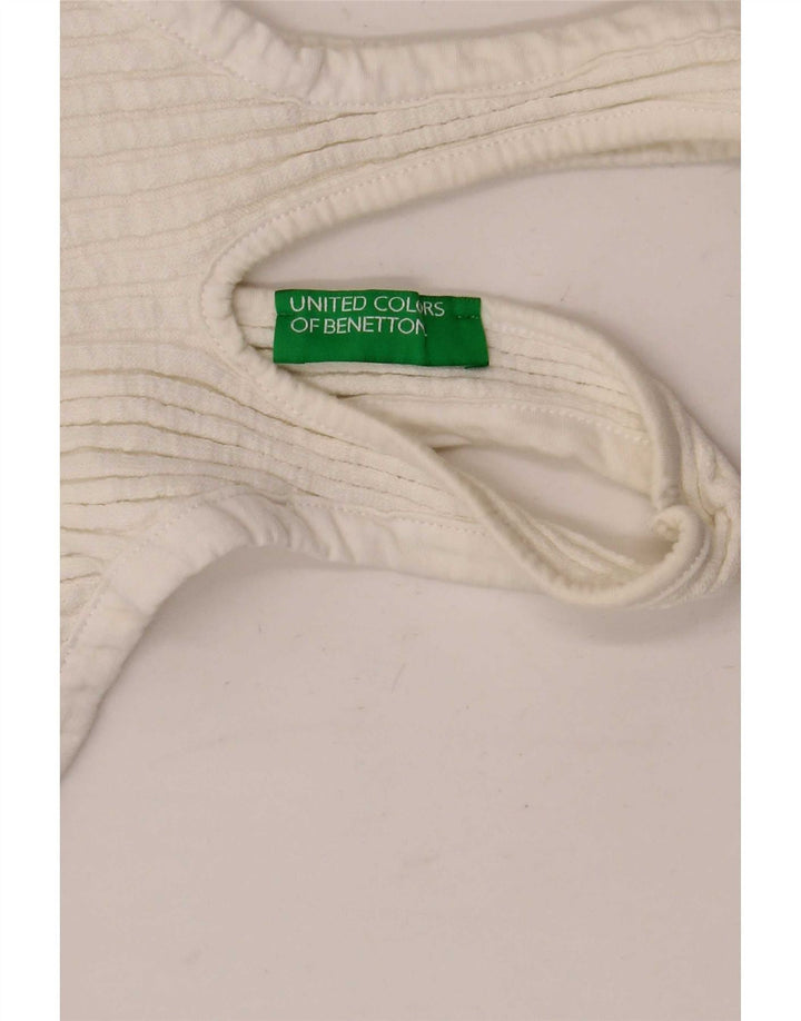 Benetton Womens Cami Top UK 6 XS White