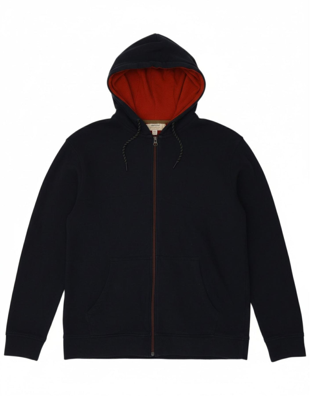 MOUNTAIN WAREHOUSE Mens Zip Hoodie Sweater Medium Navy Blue Cotton