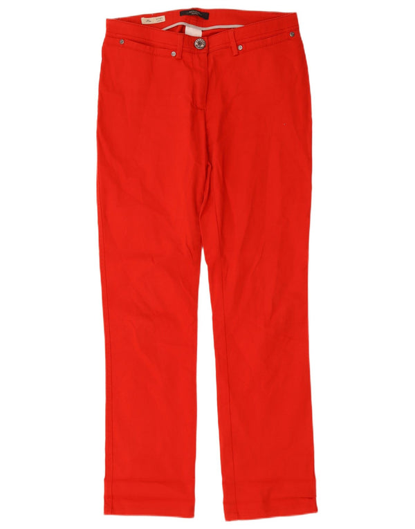 Max Mara Womens Weekend Slim Casual Trousers UK 12 Medium W32 L30 Red