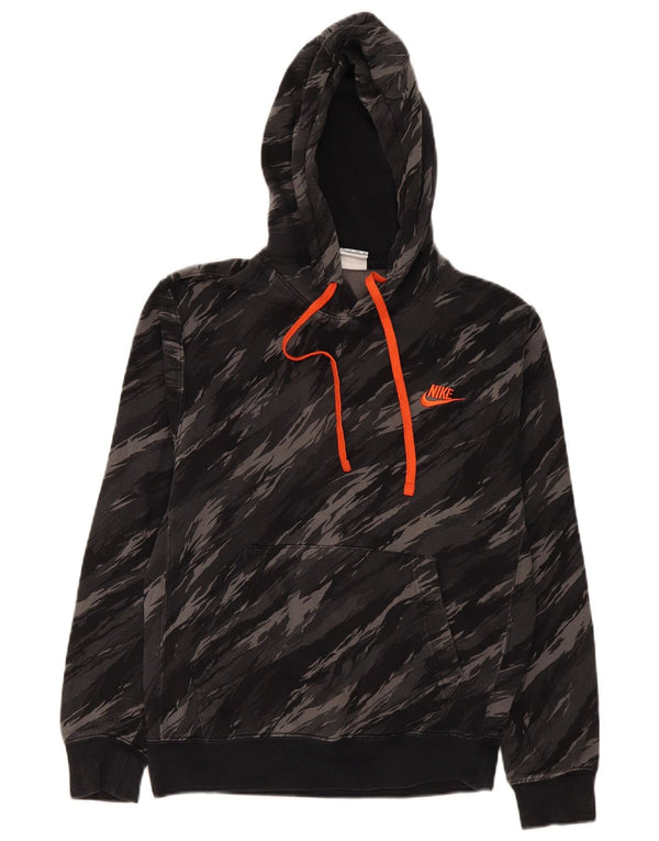 Nike Mens Hoodie Jumper XS Grey Camouflage Cotton