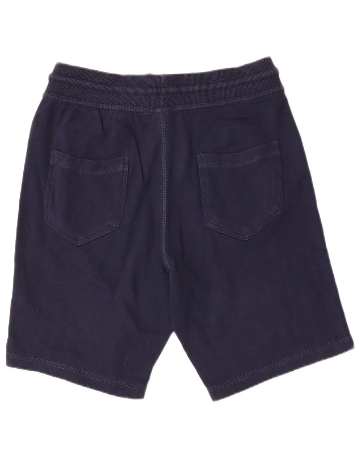 Benetton Mens Sport Shorts Medium  Navy Blue Cotton