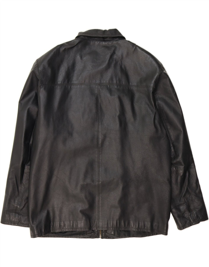 CANADIAN Mens Leather Jacket UK 42 XL Black Leather Vintage Canadian and Second-Hand Canadian from Messina Hembry 