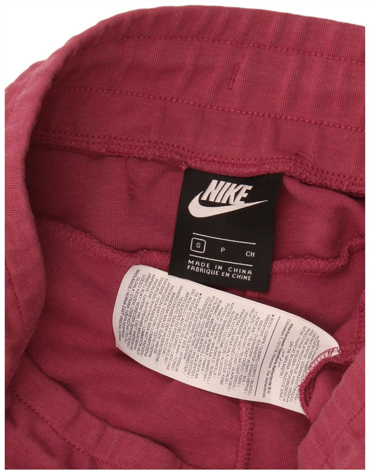 NIKE Womens Tracksuit Trousers Joggers UK 10 Small  Pink Polyester