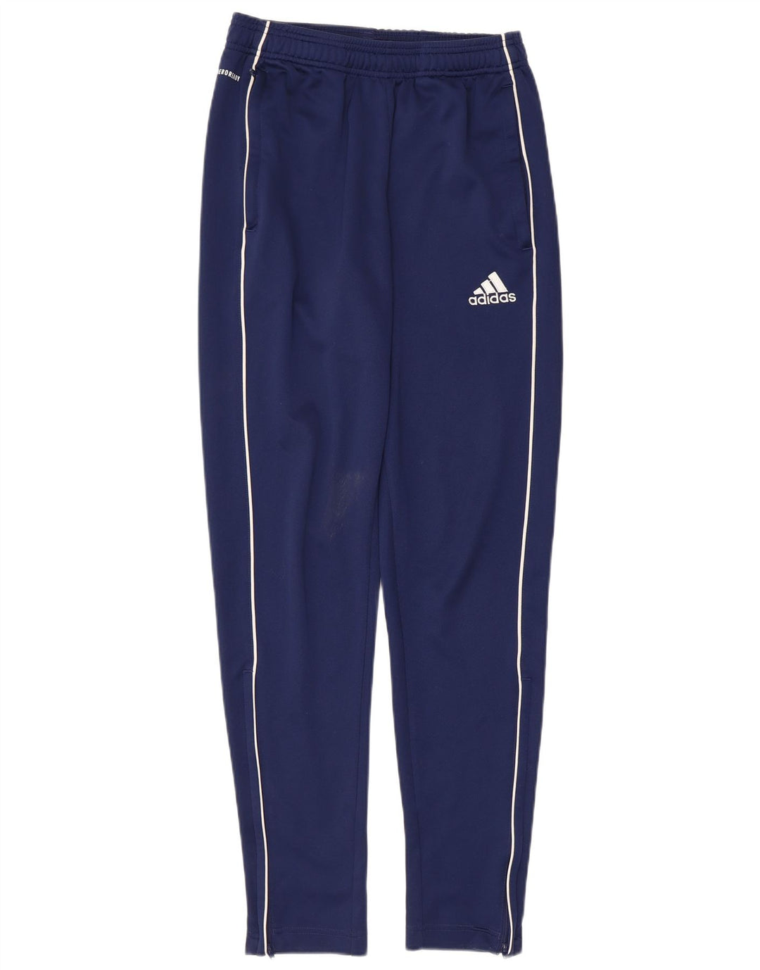 Adidas Mens Aeroready Tracksuit Trousers Small  Navy Blue Polyester