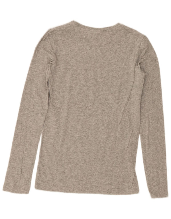 Diesel Girls Graphic Top Long Sleeve 13-14 Years XL Grey