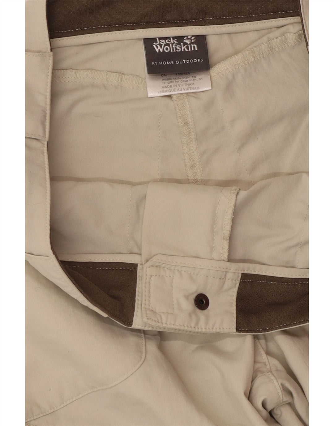 Jack Wolfskin Womens Cargo Trousers UK 8 Small W30 L31  Beige Polyamide
