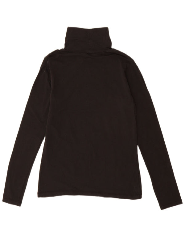 TOMMY HILFIGER Womens Top Long Sleeve UK 14 Large Black